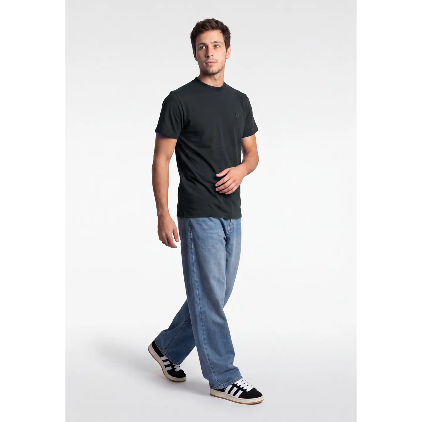 Polera Shadow Hombre Gris Melange 1