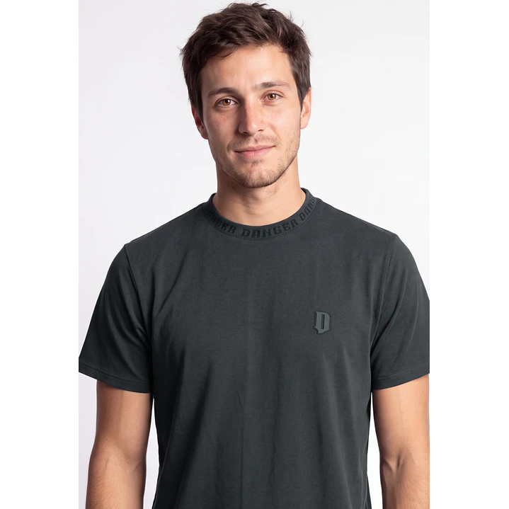 Polera Shadow Hombre Gris Melange 4