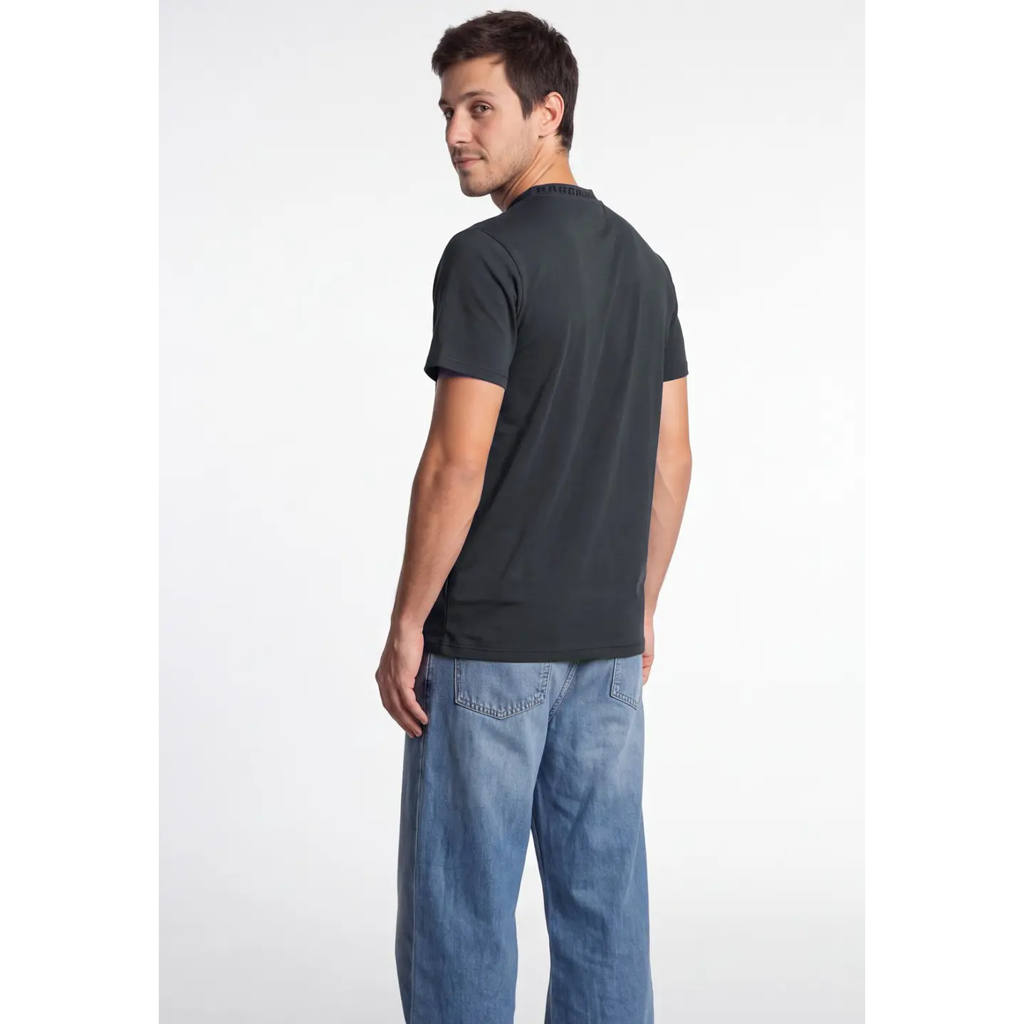 Polera Shadow Hombre Gris Melange 2