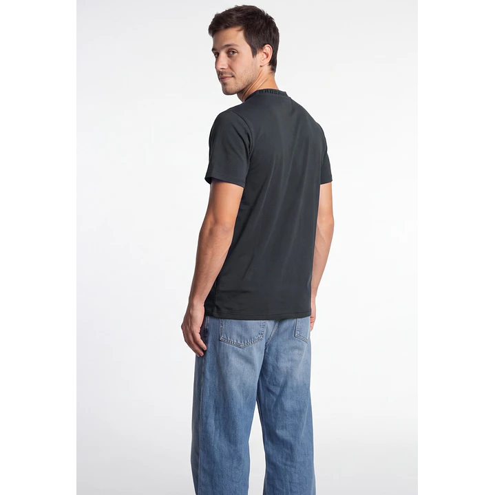Polera Shadow Hombre Gris Melange 2