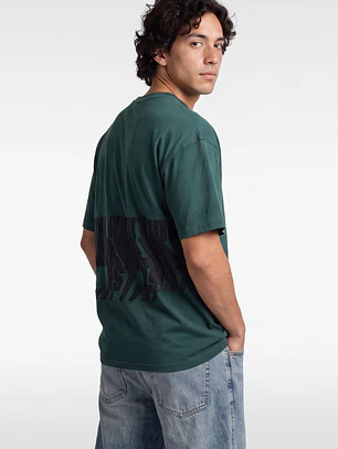 Polera Relieve 3D Relaxed Hombre Verde
