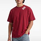 Polera Relieve 3D Relaxed Hombre Rojo - Miniatura 2