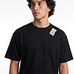 Polera Relieve 3D Relaxed Hombre Negro - Miniatura 4