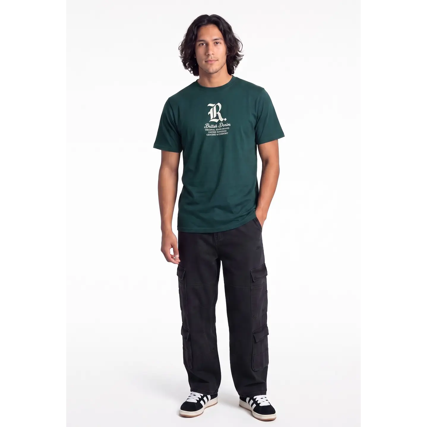 Polera British 3D Hombre Verde 2