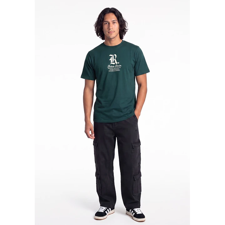 Polera British 3D Hombre Verde 2