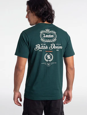 Polera British 3D Hombre Verde