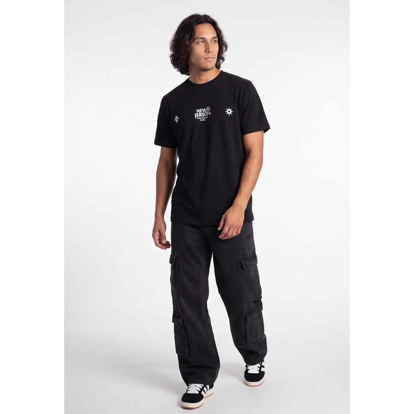 Polera New Jersey 3D Hombre Negro 2