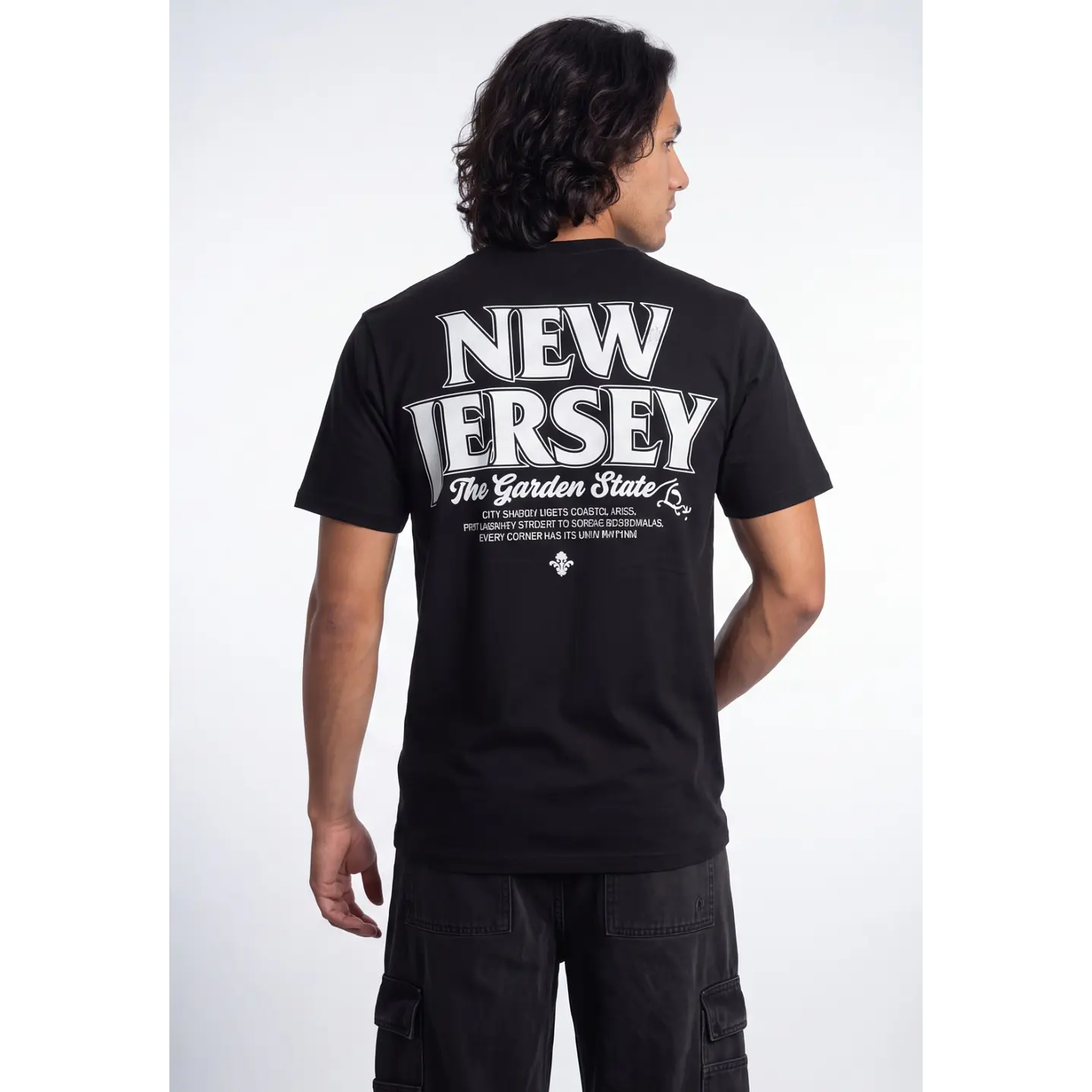 Polera New Jersey 3D Hombre Negro 1