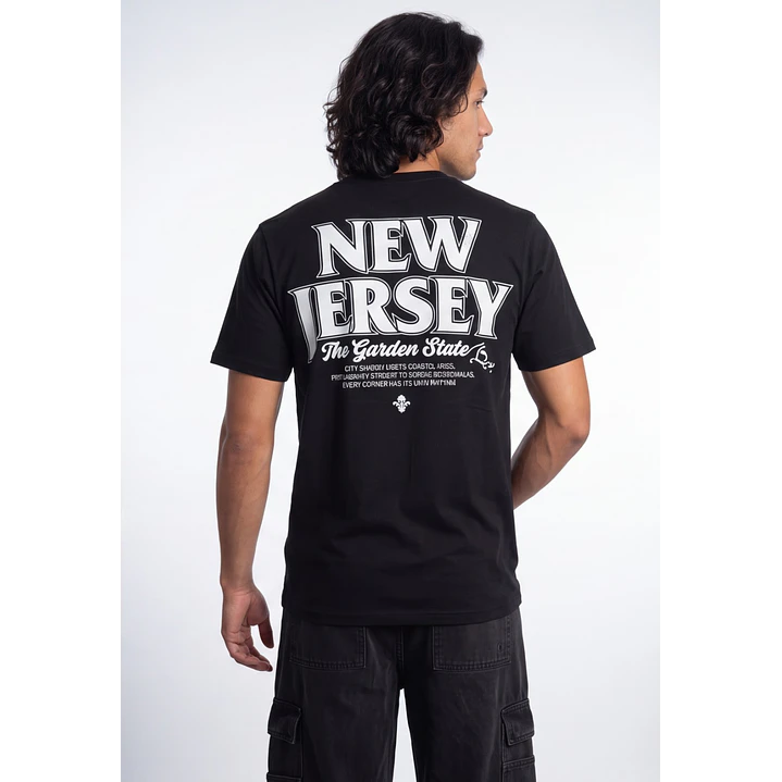 Polera New Jersey 3D Hombre Negro 1