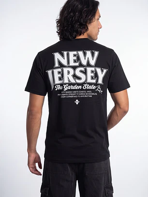 Polera New Jersey 3D Hombre Negro