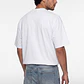Polera Bi Color Hombre Blanco - Miniatura 2