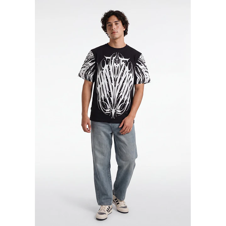 Polera Death Hombre Negro 3