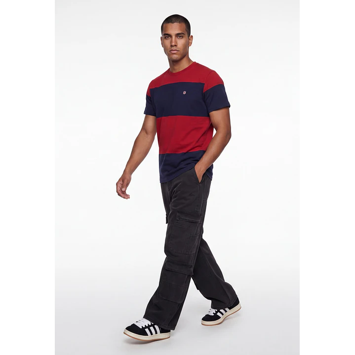 Polera Pique Regular Hombre Rojo 3
