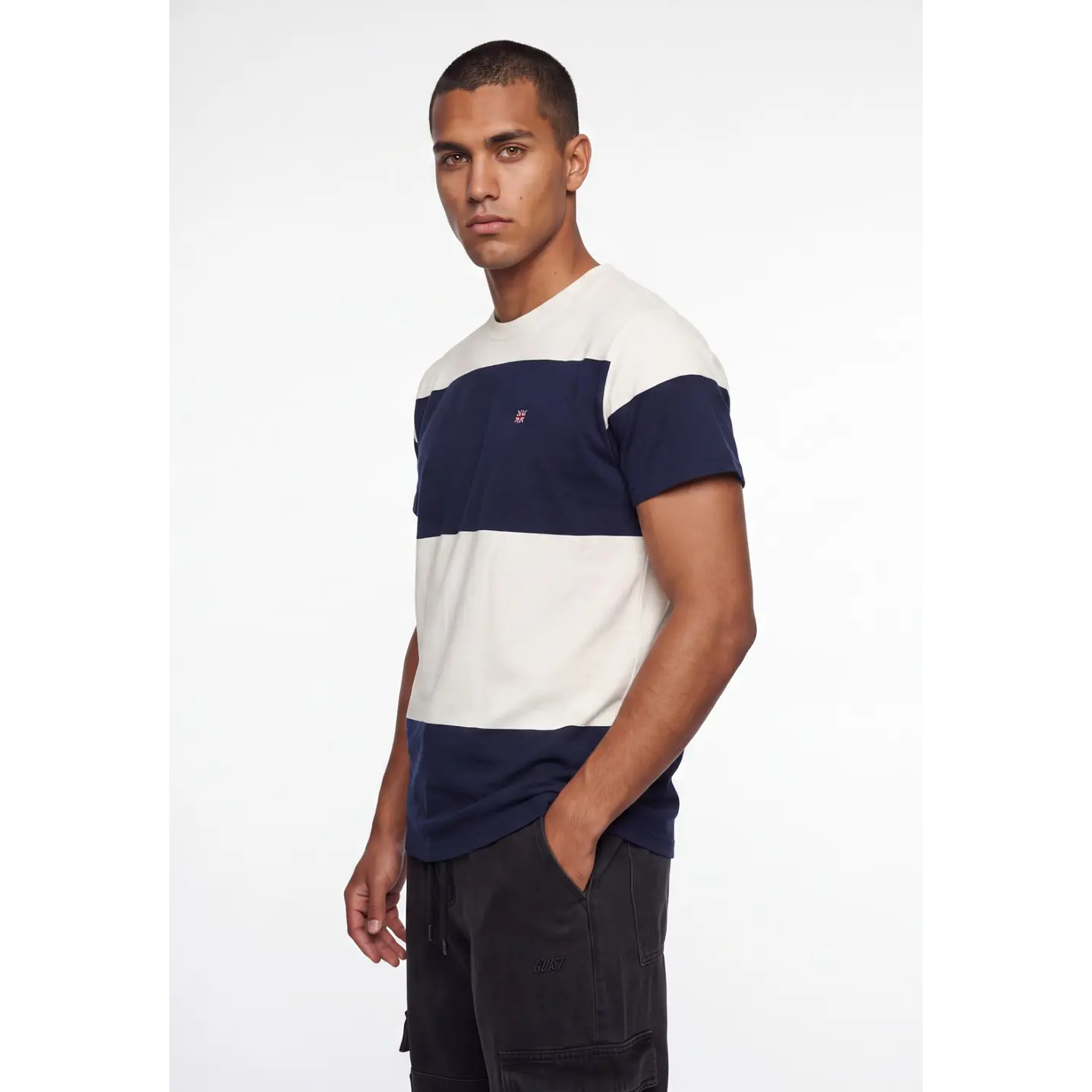 Polera Pique Regular Hombre Azul 1