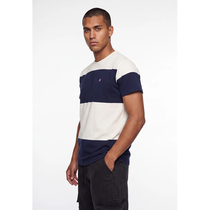 Polera Pique Regular Hombre Azul 1