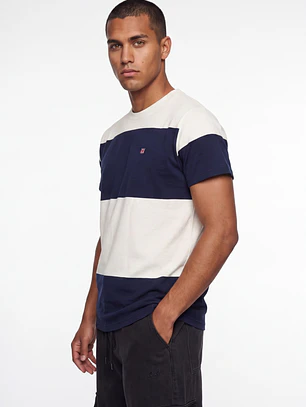 Polera Pique Regular Hombre Azul
