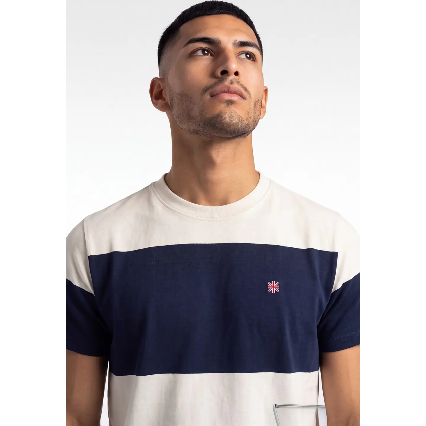 Polera Pique Regular Hombre Azul 4