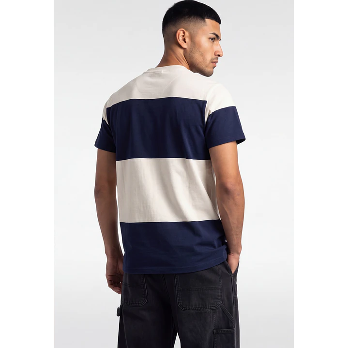 Polera Pique Regular Hombre Azul 2