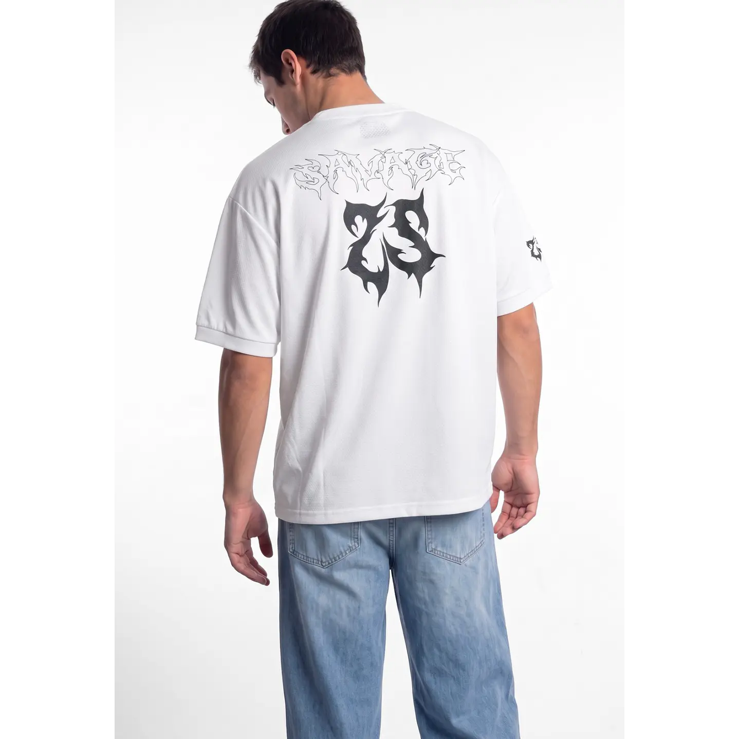 Polera College Hombre Blanco 2