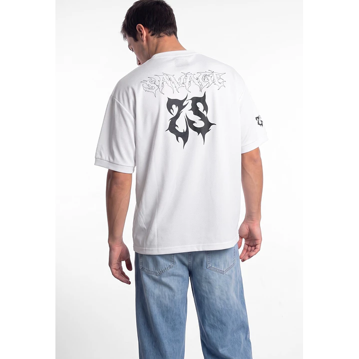 Polera College Hombre Blanco 2