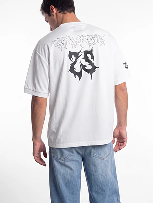 Polera College Hombre Blanco
