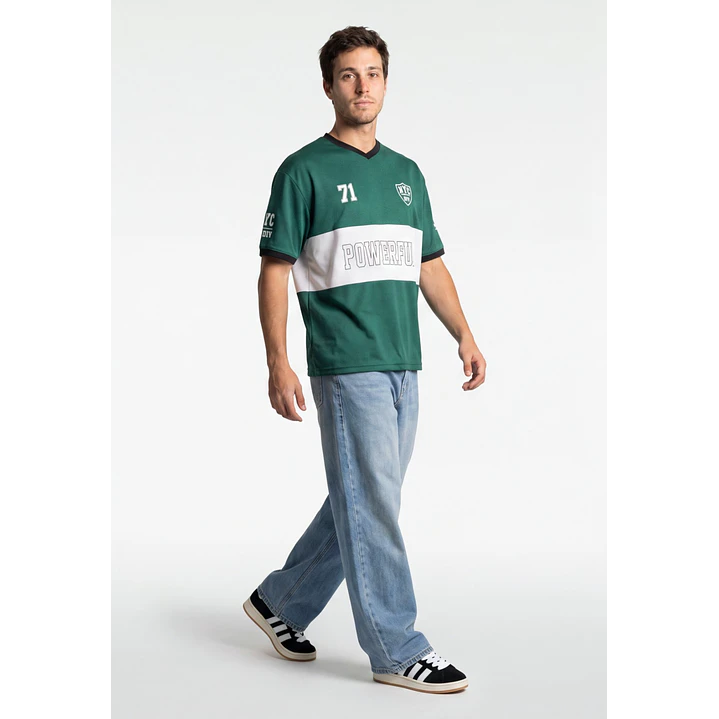 Polera College Hombre Verde 3