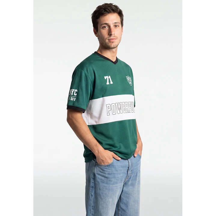 Polera College Hombre Verde 1