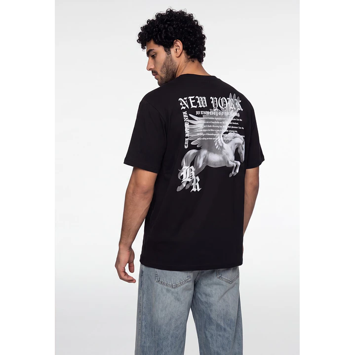 Polera NYC Hombre Negro 1