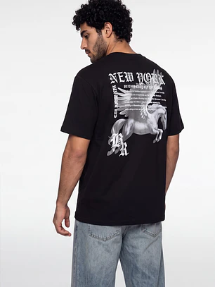 Polera NYC Hombre Negro
