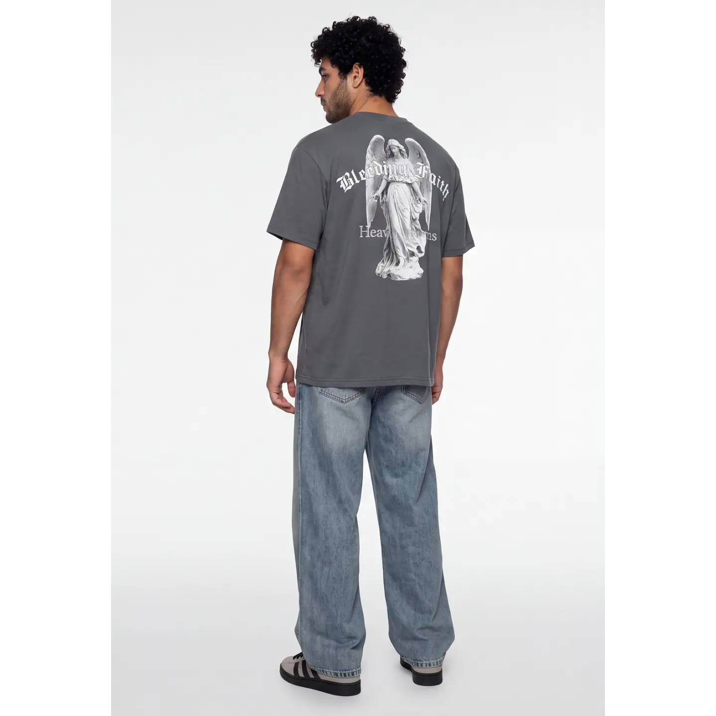 Polera Angeles Hombre Gris Melange 1