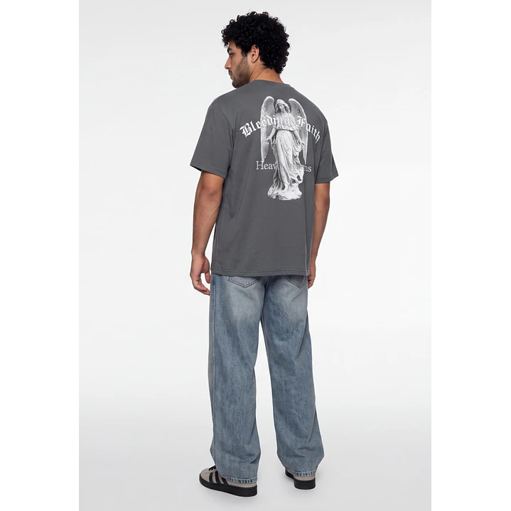Polera Angeles Hombre Gris Melange 1