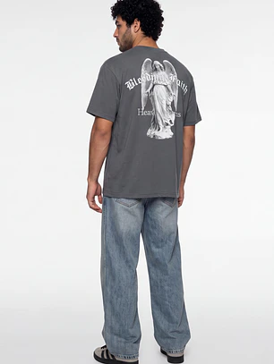 Polera Angeles Hombre Gris Melange