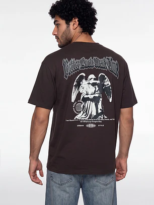 Polera Angeles Hombre Café