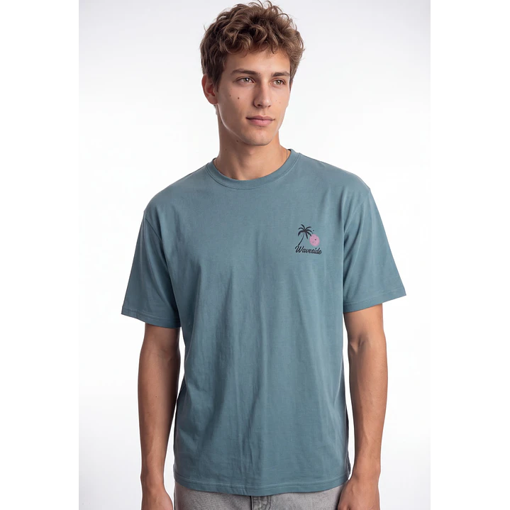 Polera Playero Hombre Verde 2