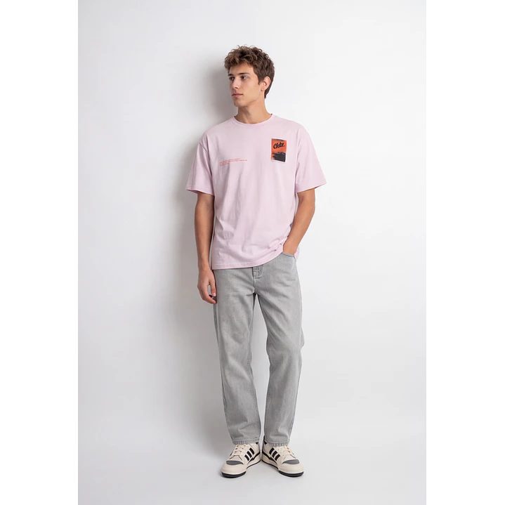 Polera Vibes Hombre Rosado 3