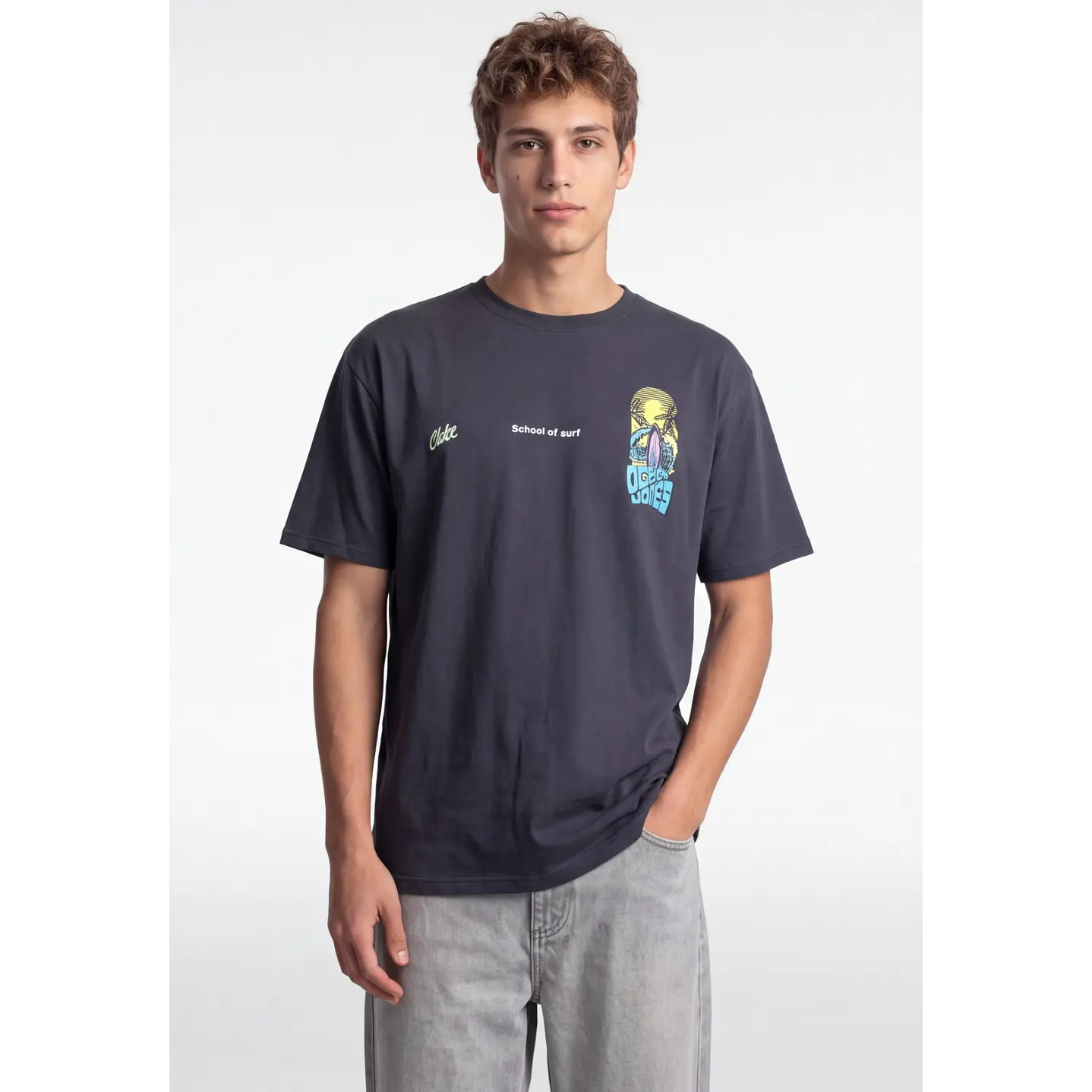 Polera Ocean Hombre Gris 2