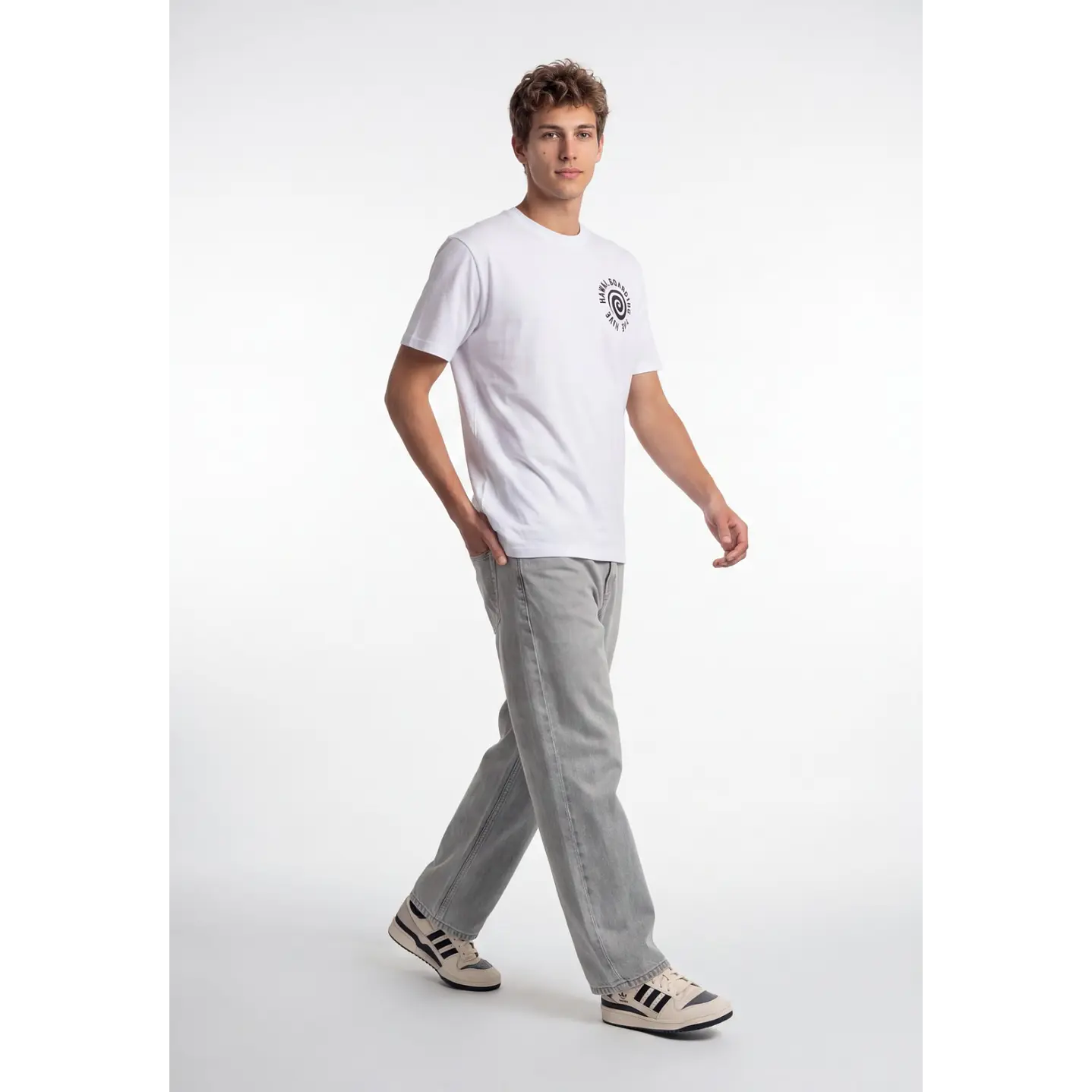 Polera Surf Hombre Blanco 3
