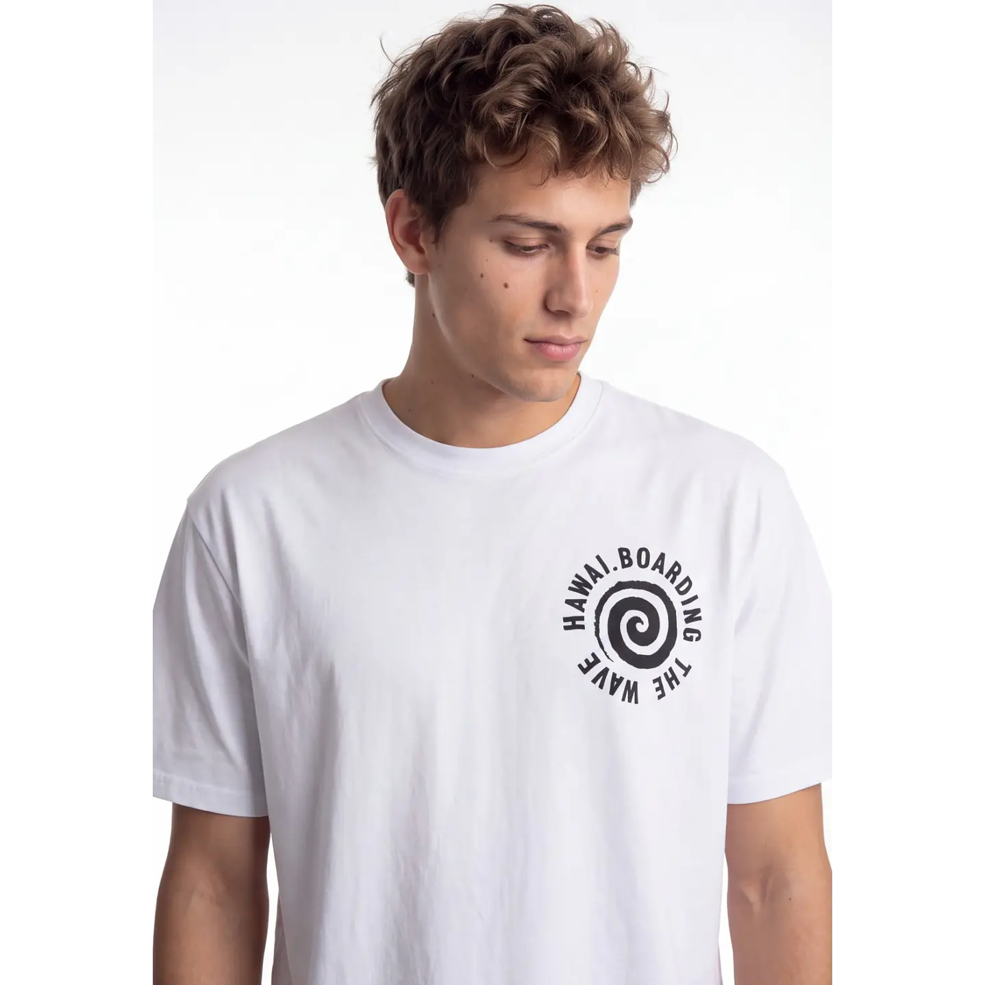Polera Surf Hombre Blanco 4