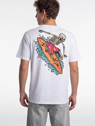 Polera Surf Hombre Blanco