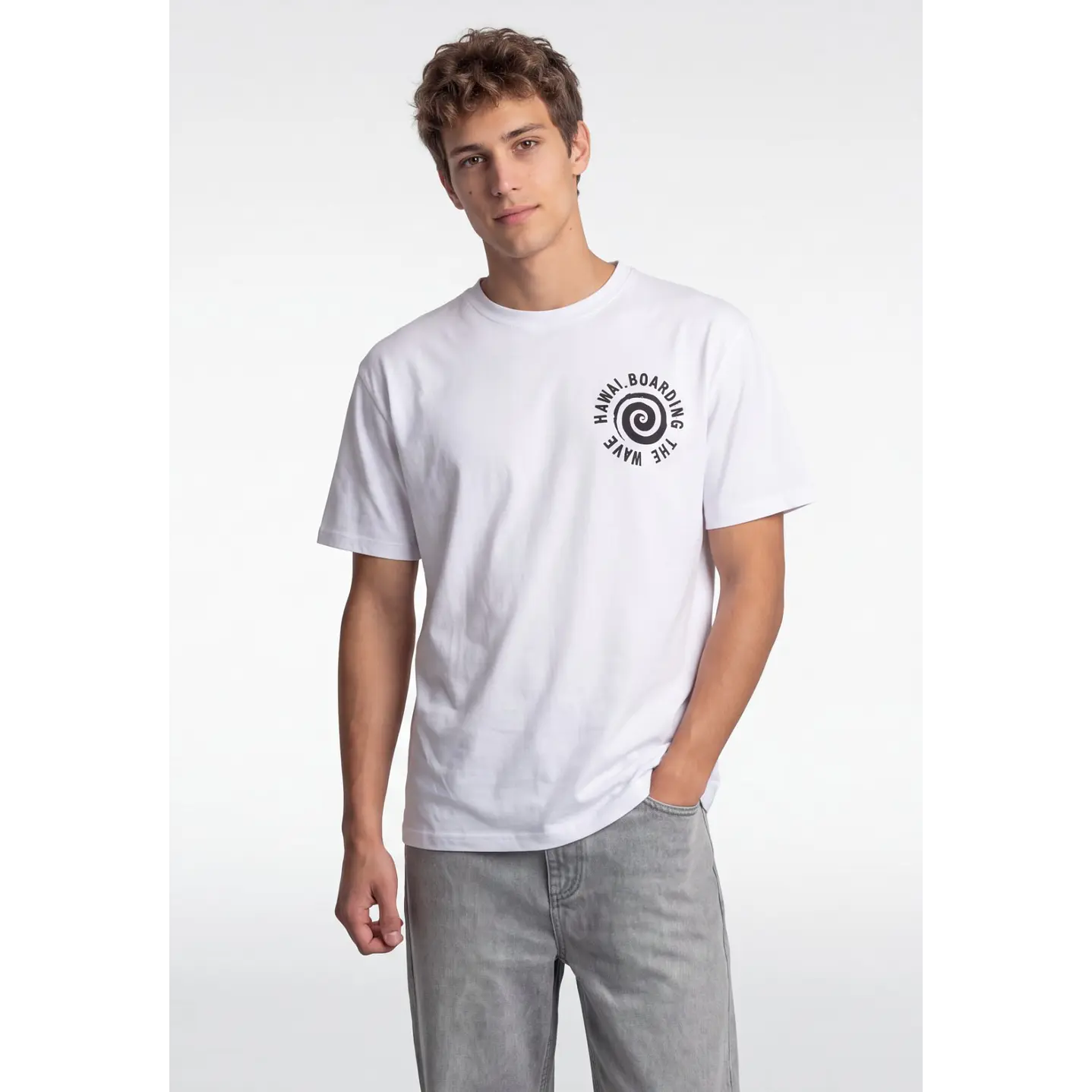 Polera Surf Hombre Blanco 2