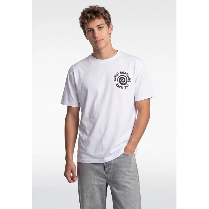 Polera Surf Hombre Blanco 2