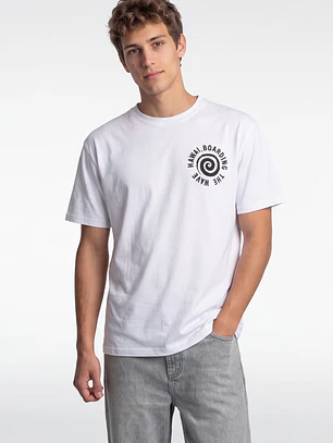 Polera Surf Hombre Blanco