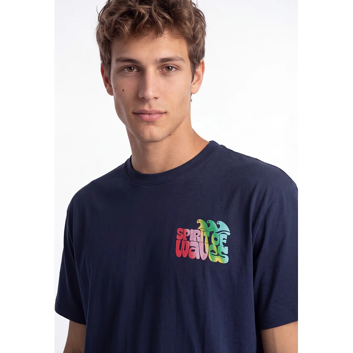 Polera Spirit Hombre Azul 4
