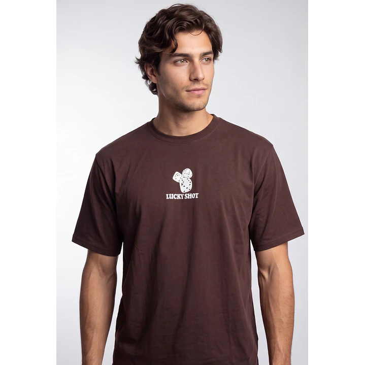 Polera Lucky Hombre Café 4