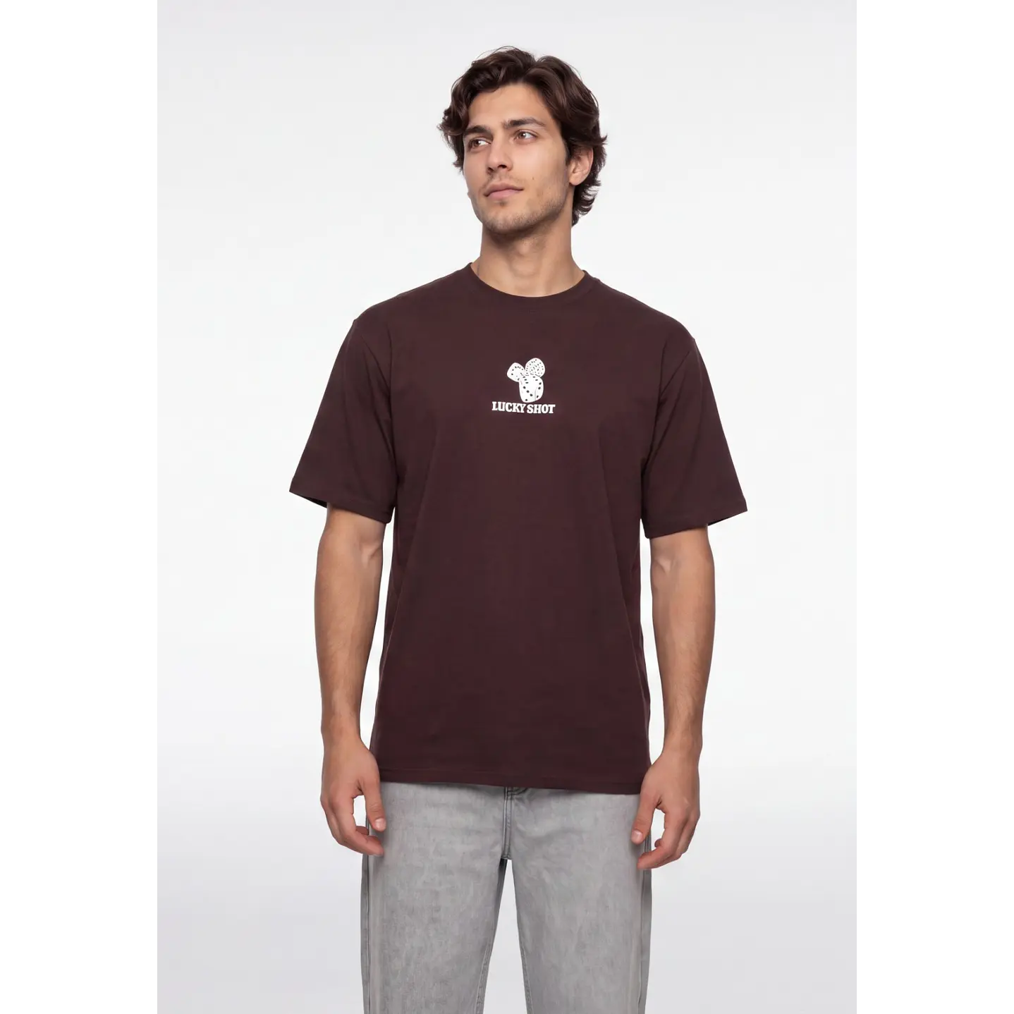 Polera Lucky Hombre Café 1