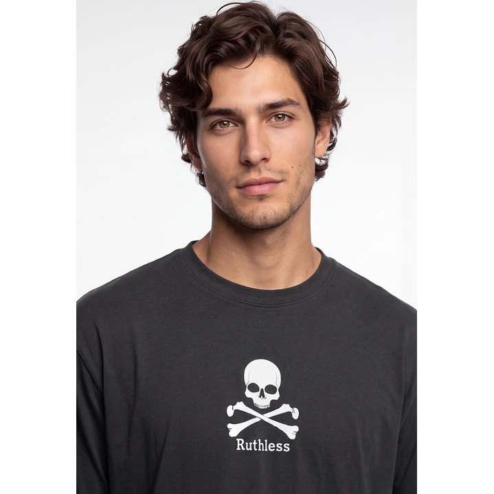 Polera Ruthless Hombre Gris 4