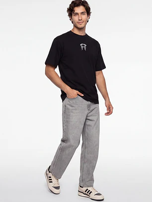 Polera Broken Hombre Negro