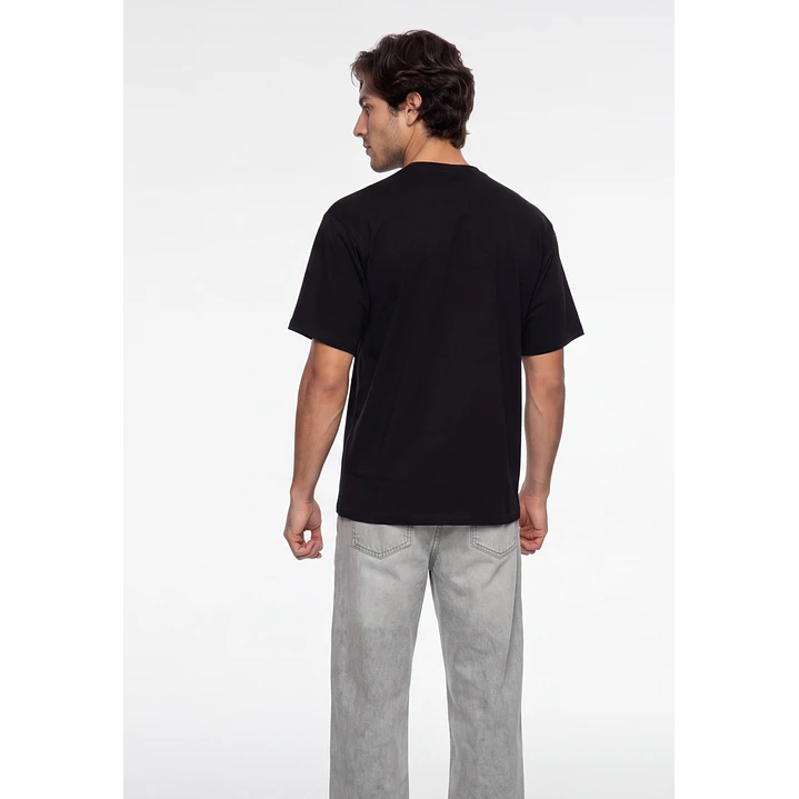 Polera Broken Hombre Negro 2