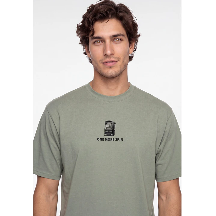 Polera Spin Hombre Verde 4