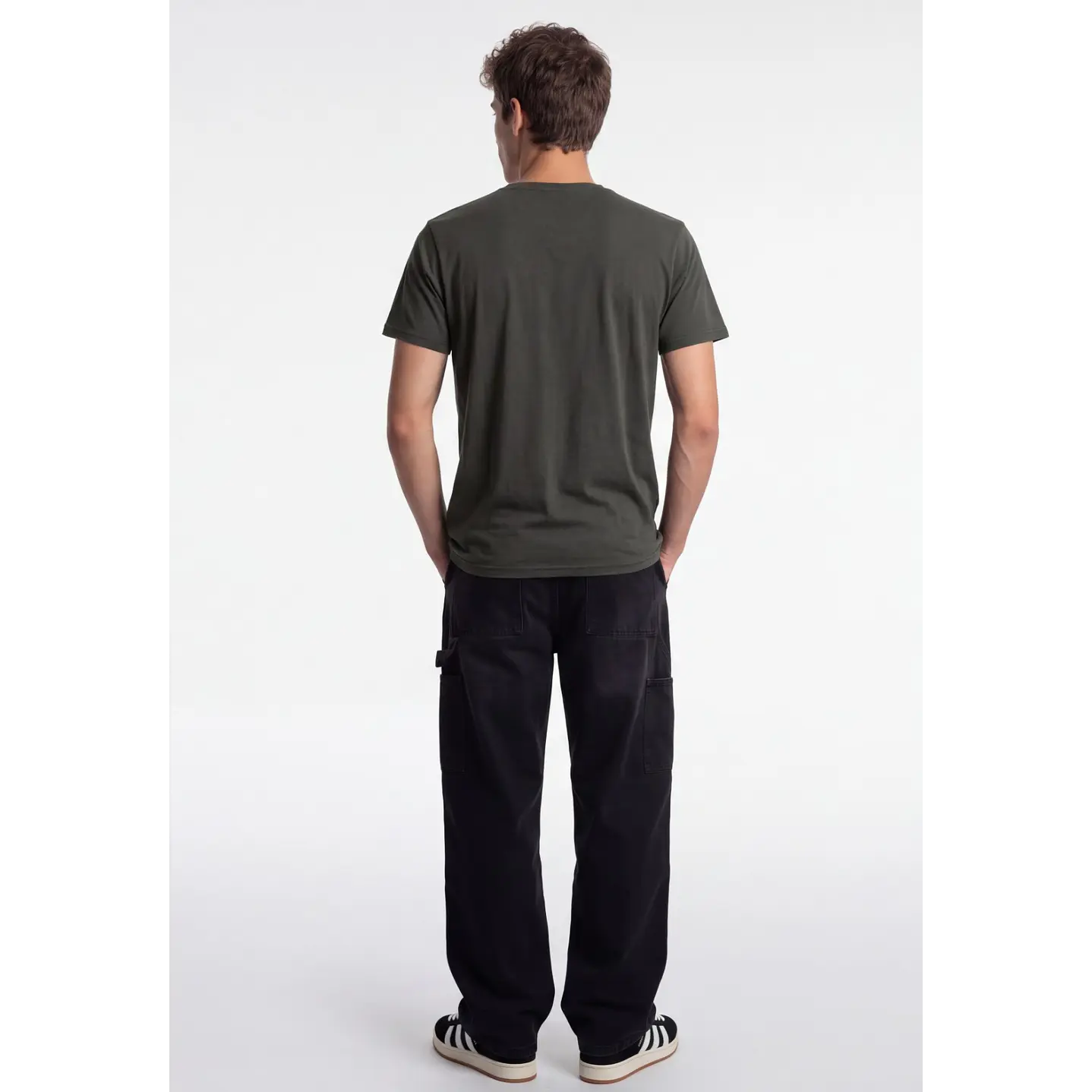 Polera Botones Hombre Verde 2